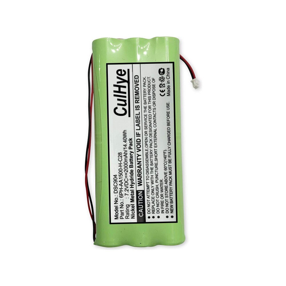 7.2V Ni-Mh Replacement Battery for Alarm DSC 6PH-AA1500-H-C28, 9047 Powerseries Security System, SCW9045, Direct Sensor, 2000mAh
