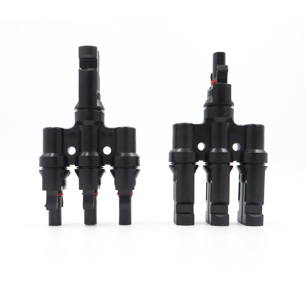 2 Paar X Pv T Tak Parallelle Aansluiting 30A 1000V Elektrische Pv Connector Fotovoltaïsche 2 Stuks Zonnepaneel Kabel draad Verbinden 3T 4T