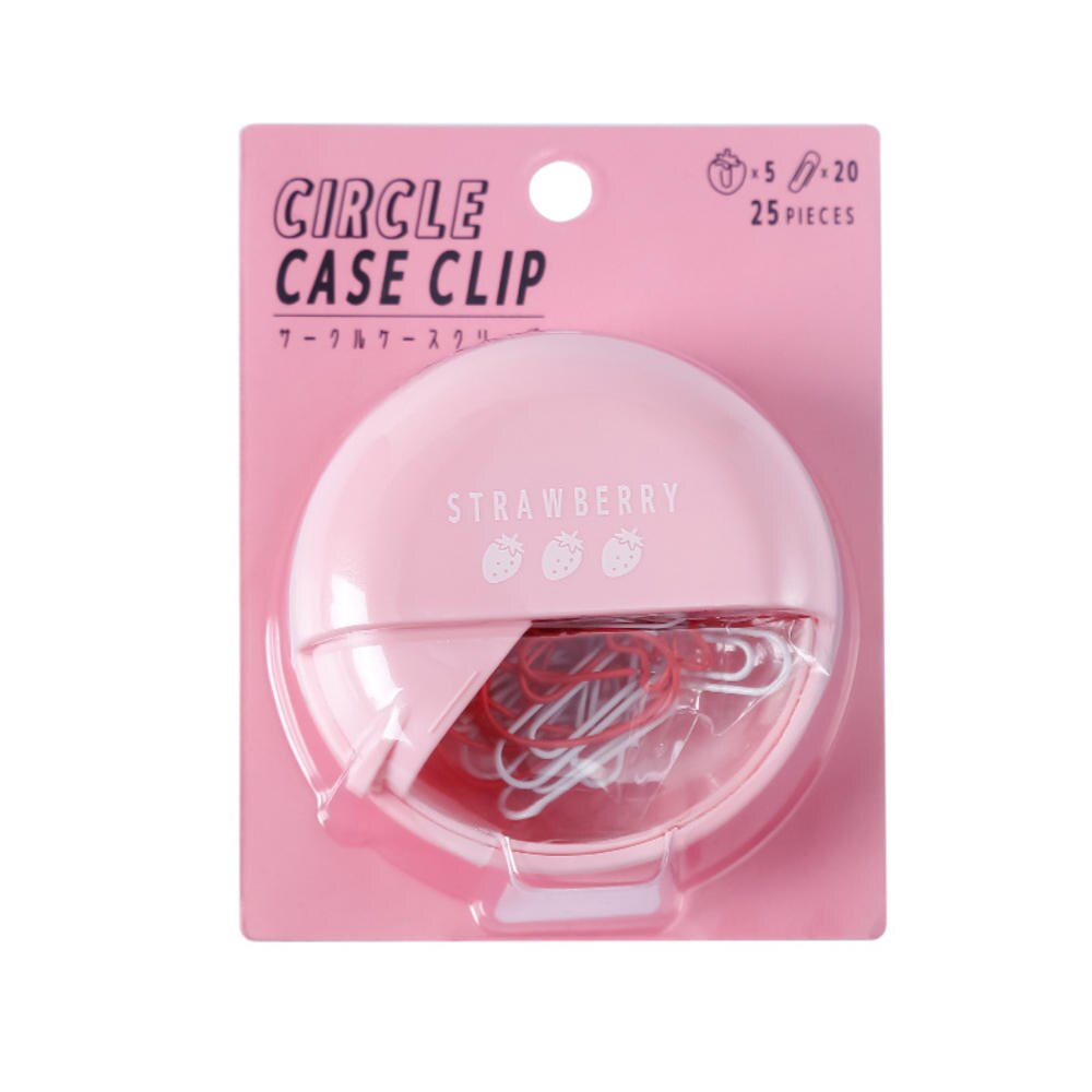 25 st/kartong kaktus stjärnglass mini gem godis färg kawaii brevpapper metall pärm klämmor foton biljetter anteckningar brev: Rosa