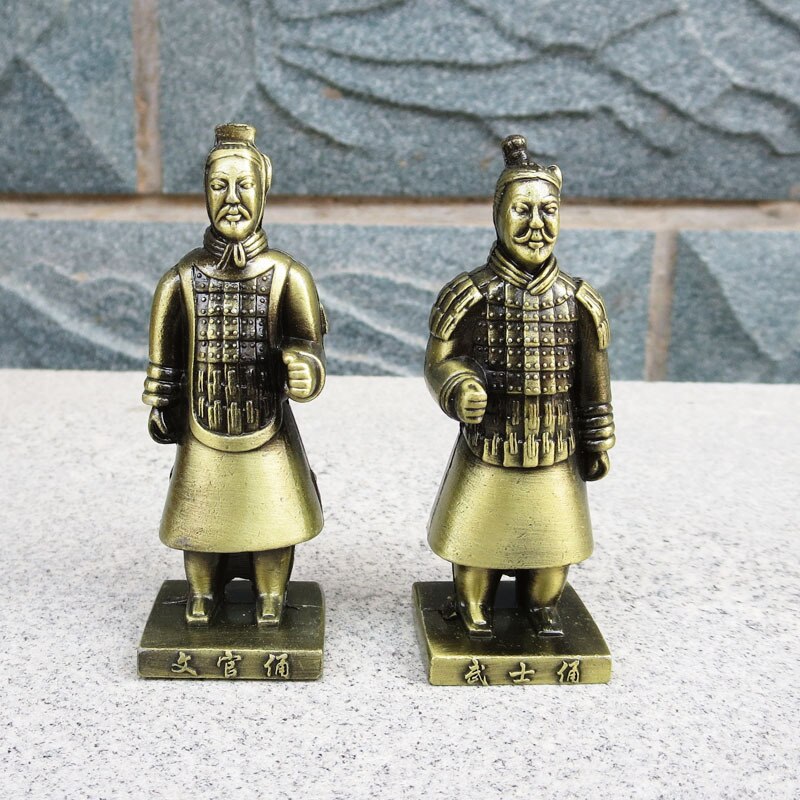 Terrakotta-krieger und Pferde Dekoration Metall Handwerk Xi'ein Zeichen Idol Historische Denkmal Tourist Souvenir Sammlung Spielzeug