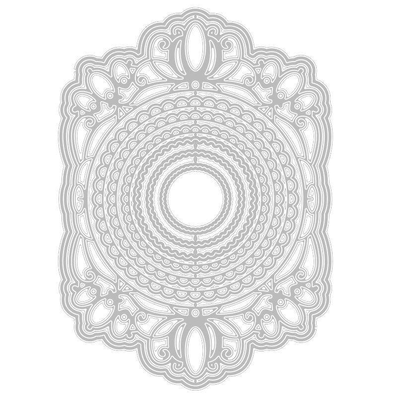 Flower Lace Background Metal Cutting Dies and Leaves Die Cut Scrapbooking For Crafts Card Making Supplies no stamps set: Default Title