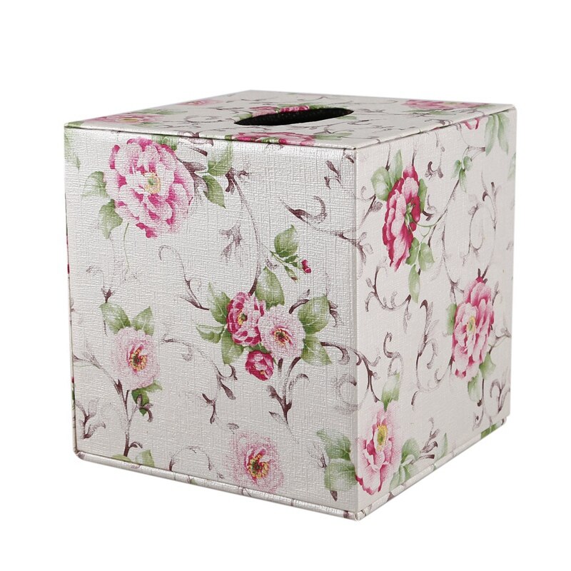 Tissues dozen toiletpapierhouders sjaals kamer auto pu lederen zakdoekendoos servetringen dozen met wegwerp servetten: Multi
