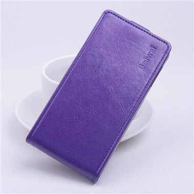 9 colors Flip Leather Cover Case for Lenovo Vibe P1M P1ma40 P1mc50 5.0 inch Vertical Back Cover Open Up and Down: Purple