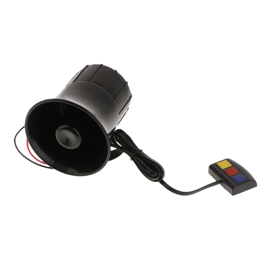 Electric Tone Horn 3 Tone Alarm Sound DC 12V Vehicle Car Boat Horn Siren