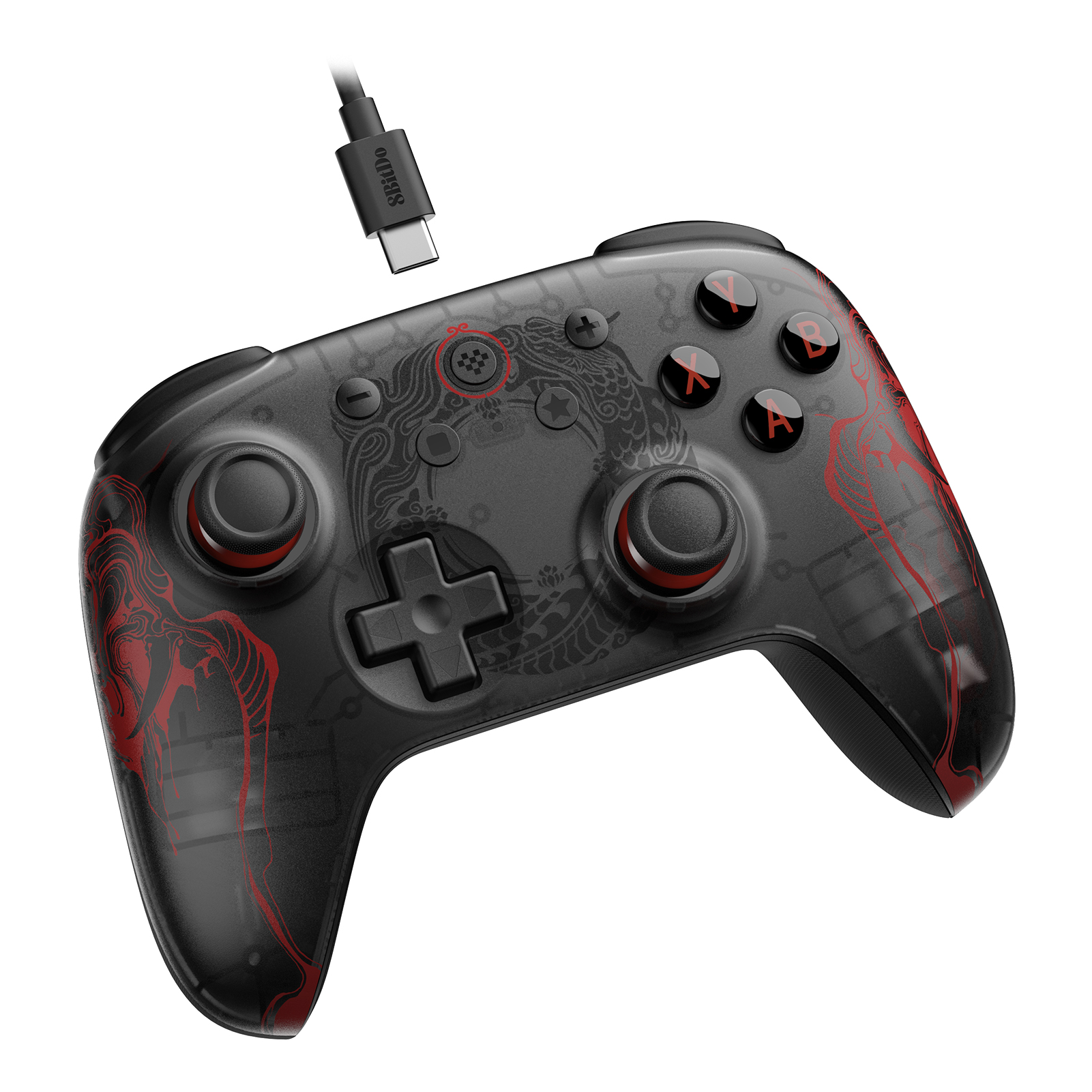 8BitDo Ultimate 2C Black Myth: Wukong Wired Gaming Controller für PC, Windows 10, 11, Raspberry Pi, Android