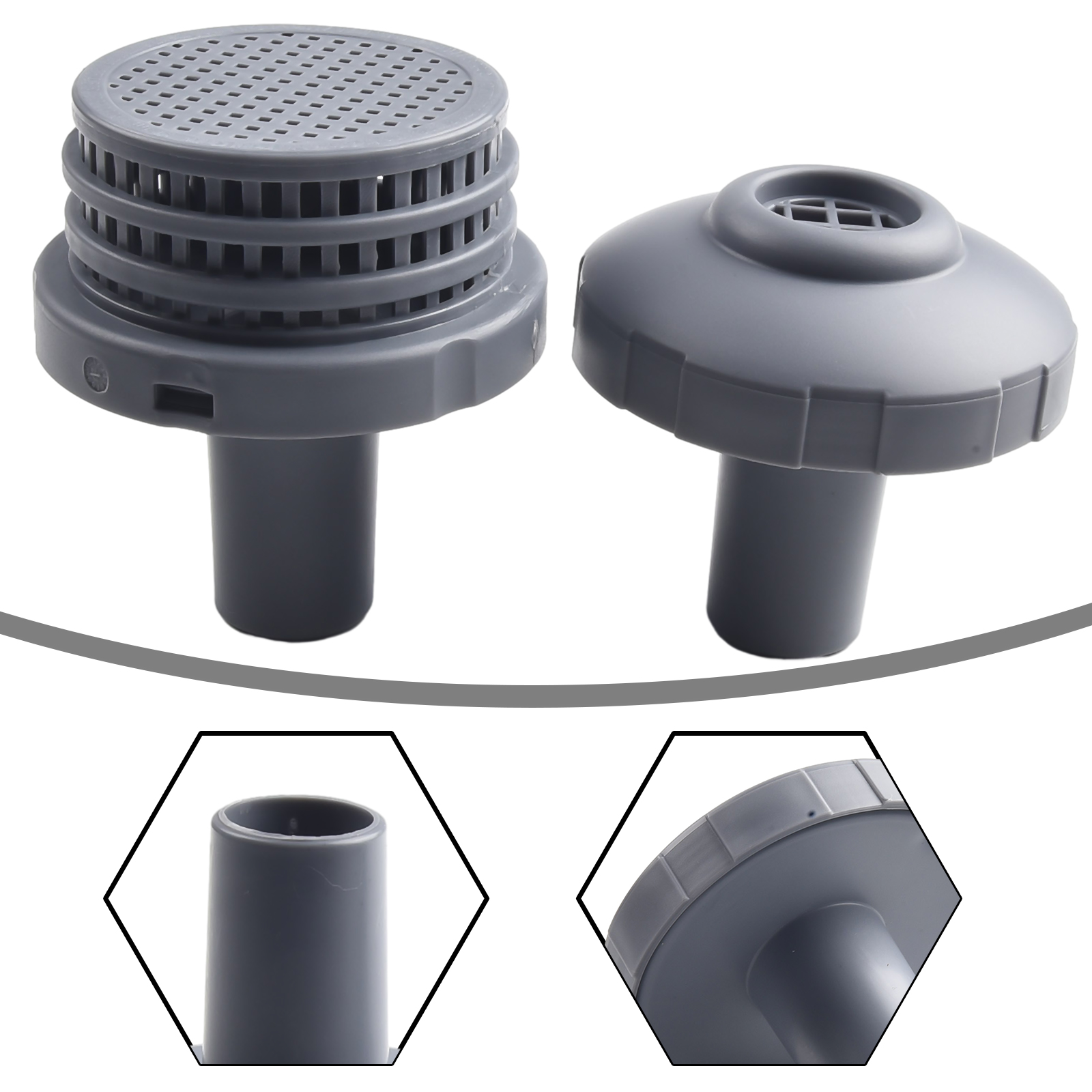 1.25 Inch Strainer Connector Replacement Part Kit Pool Inlet Outlet Injection Device Water Circulate Gardening Pool Spare Parts