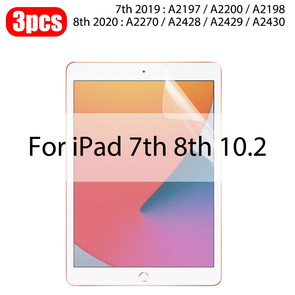 3Pcs Paper Feel Like Screen Protector For ipad Air 11 Pro 13 10th 9th Generation 8 7 6 Air 5 4 Pro 11 12.9 10.5 No Glass: Blue