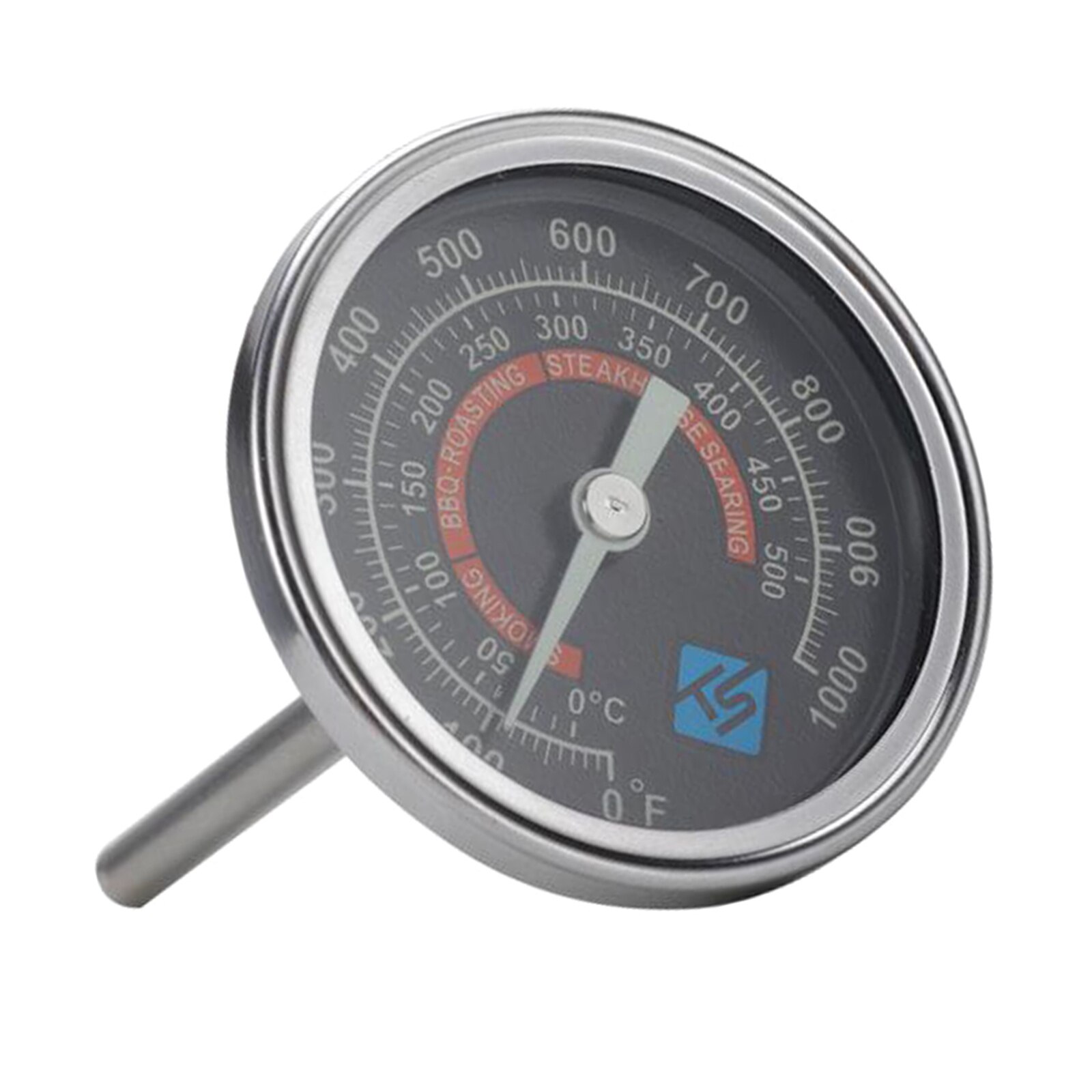 Celsius Stainless Steel BBQ Smoker Grill Thermometer Temperature Gauge Barbecue Kitchen Bakeware Thermomer