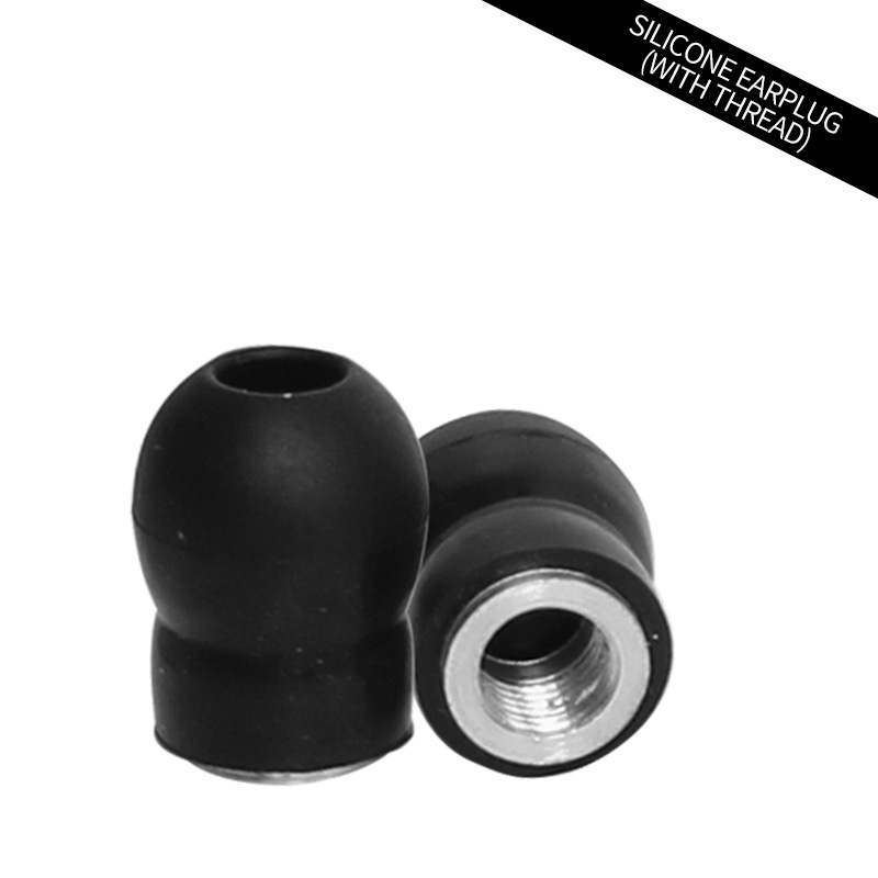 Anillo de fijación de diafragma, accesorios de estetoscopio, silicona, calabaza roscada, tapones suaves para los oídos, , Carent: Black thread
