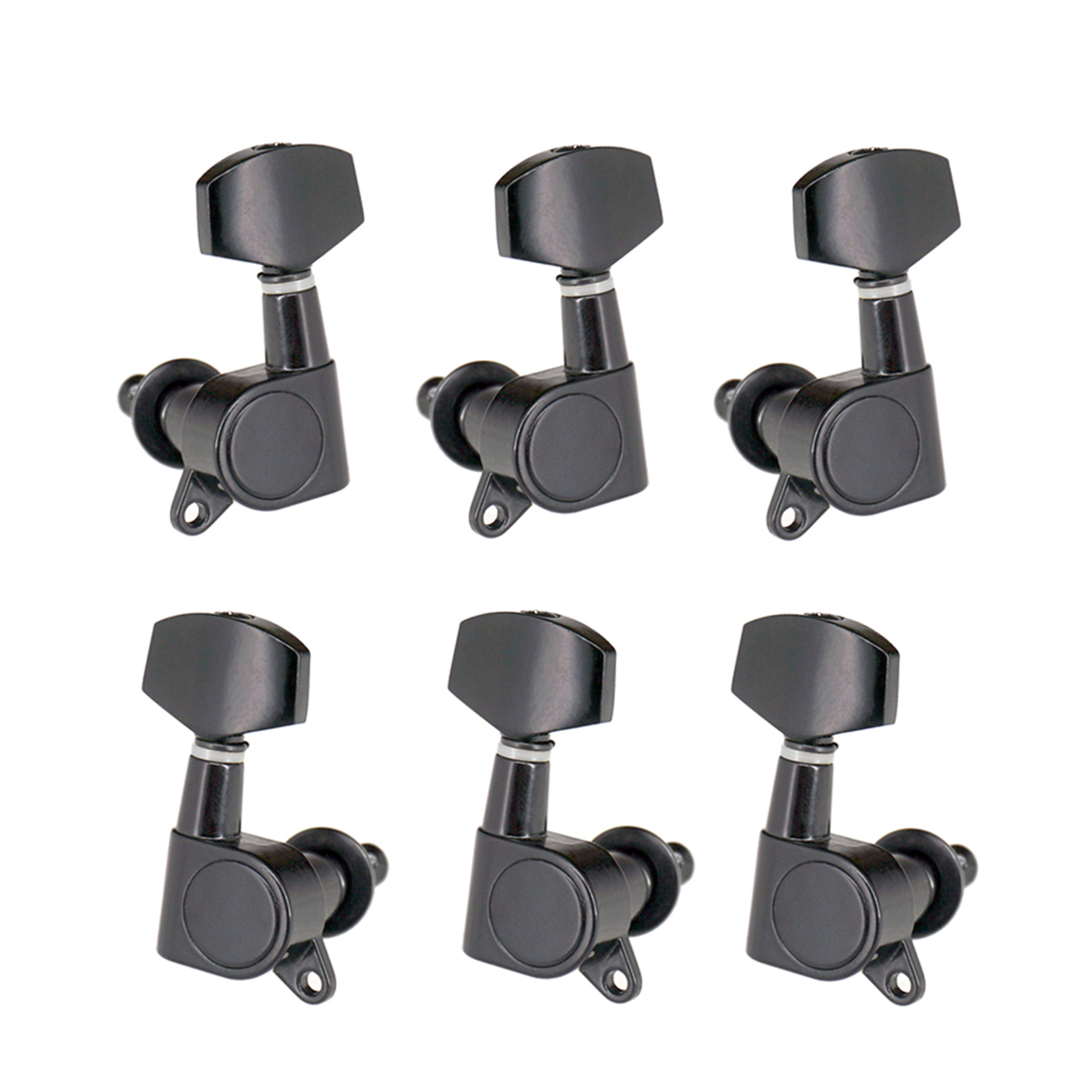 6pcs Sealed Guitar String Pegs Locking Tuners 3L3R Tuning Pegs String Tuners Electric Acoustic Guitar Tuner Machine Heads Knobs: Yellow