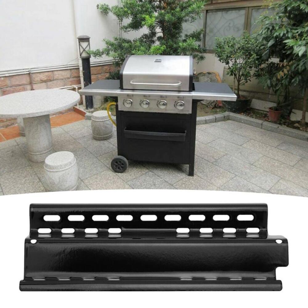 4pcs Stainless Steel Shield Tent BBQ Gas Grill Replacement Heat Plate Stainless Steel Heat Plate Shield Barbeque Grill BBQ Acce