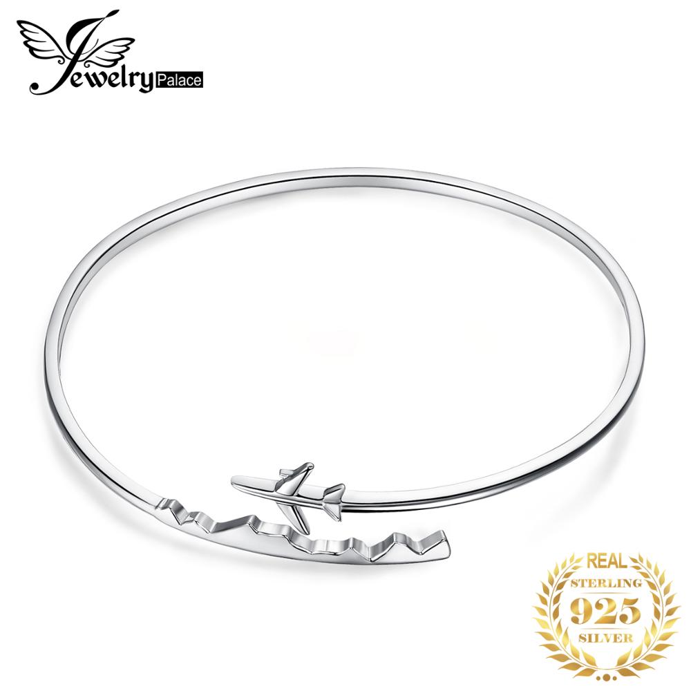 JPalace Flugzeug Silber Armbinde 925 Sterling Silber Armreifen Armbinde Armbänder Für Frauen Silber 925 Schmuck, Der Veranstalter