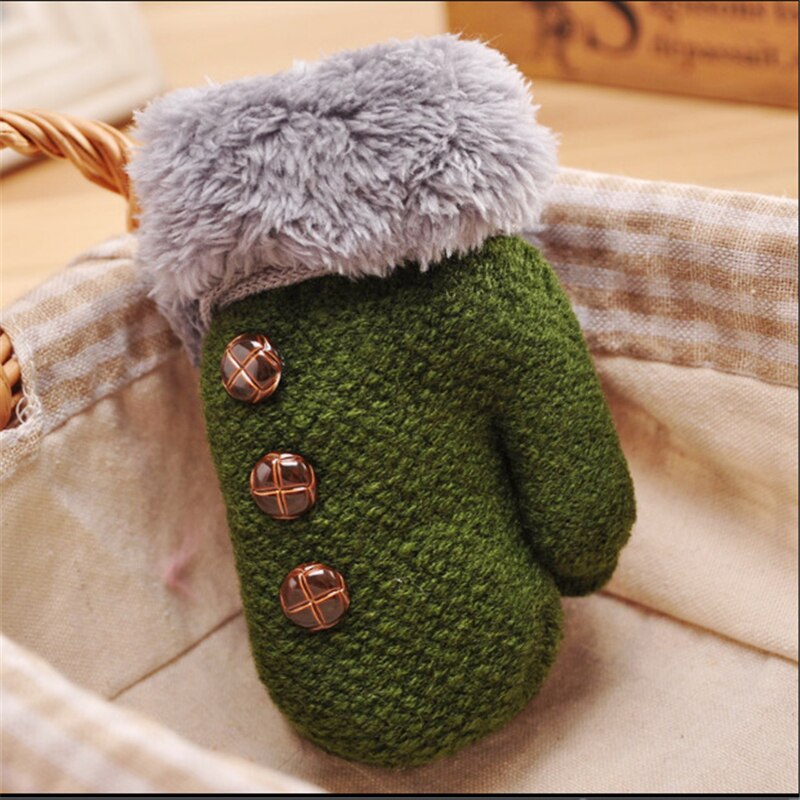 Baby Handschuhe Volle Finger Junge Mädchen Handschuh Kleinkind Baumwolle betroffen Blatt Winter Warme Handschuhe Kleinkinder Gestrickte Fäustlinge für 1-4Y Baby: Typ 3