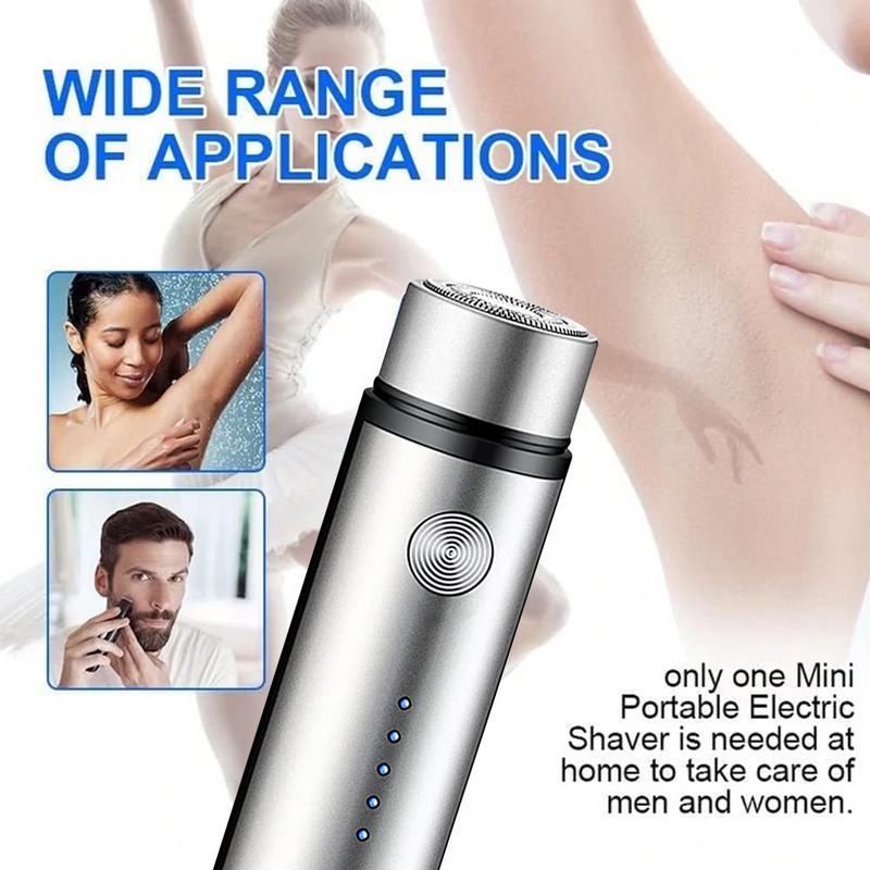 Mens Electric Shaver Washable Electric Razor USB Rechargeable Razors Waterproof Compact Low Nose Mustache Trimmer For Wet And Dr