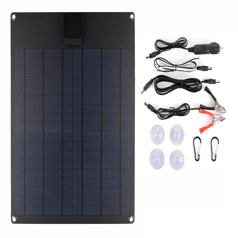 15W/18W 12V/18V Panel słoneczny + kabel do ładowania przenośna ładowarka USB 5V 2A ładowarka do baterii słonecznych do zewnętrznych telefonów komórkowych: Desert camouflage