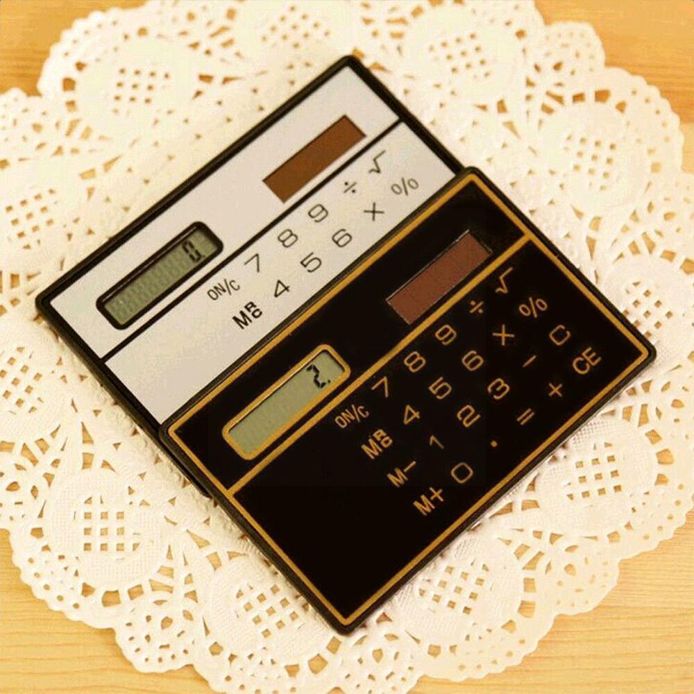 Jakcom Calculator Ultra Thin Mini Credit Card Sized Pocket Calculator Solar Powered 8-digit Portable B2v6