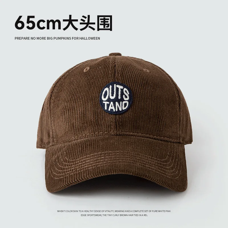 groß Kopf Baseball Kappen für Männer Kabel Wärme Winddicht Herbst Winter Gestickte Mütze Frauen Snapback Deckel Trucker Hütte Gorras: verrotten
