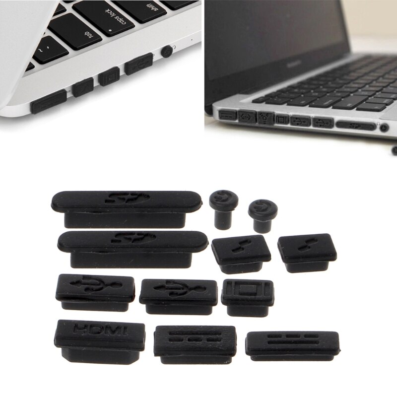 Silicone Anti-Dust Plug Stopper Kit Voor Macbook Air Pro Retina