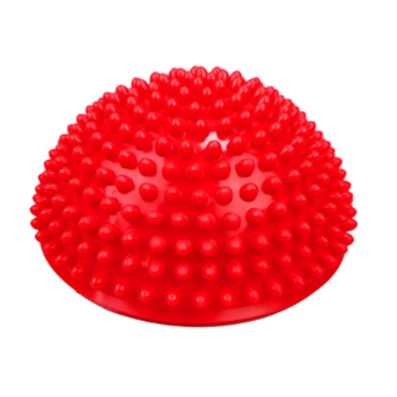 Inflatable Half Sphere Yoga Balls PVC e Exercises Trainer Balancing Ball for Gym Pilates Sport Fitness: red