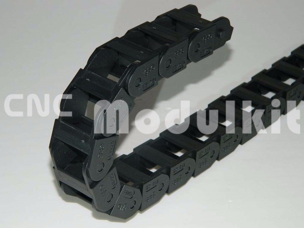 CNC Router Cable Drag Chain Link Opened Internal 18 X 37 External 24 X 43 Wire Carrier CNC Industrial Nylon Plastic CNC Modulkit