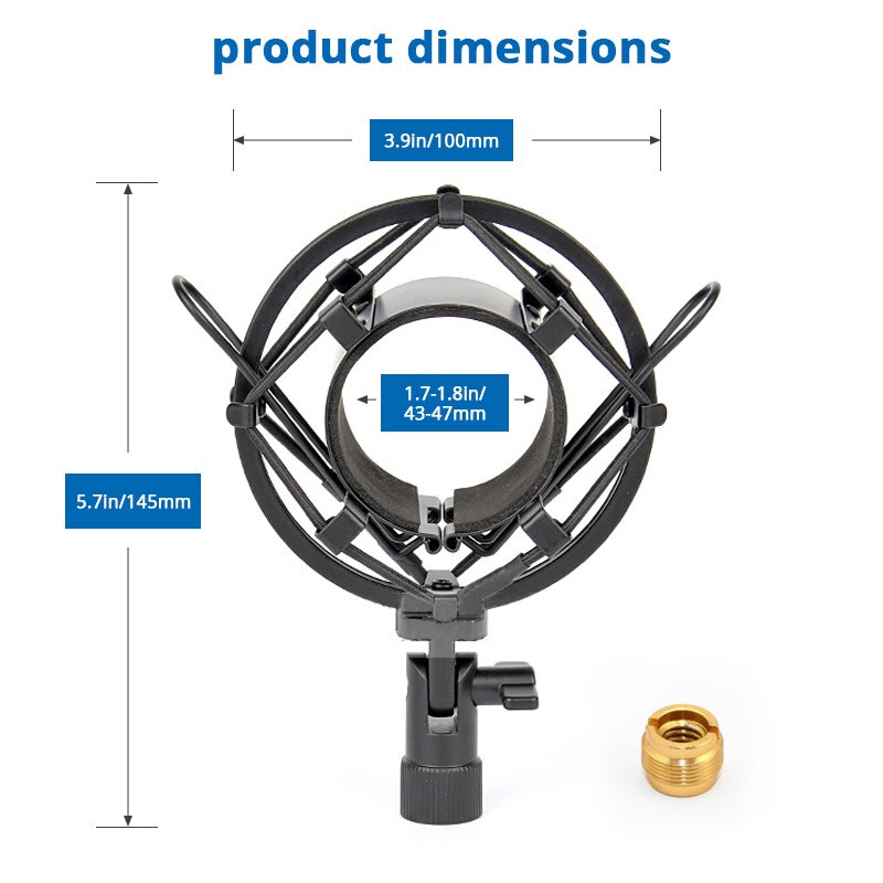 Micrófono Universal USB de grabación de Metal, soporte de micrófono de condensador BM 800, Clip de araña para micrófono K669 PM421 bm800
