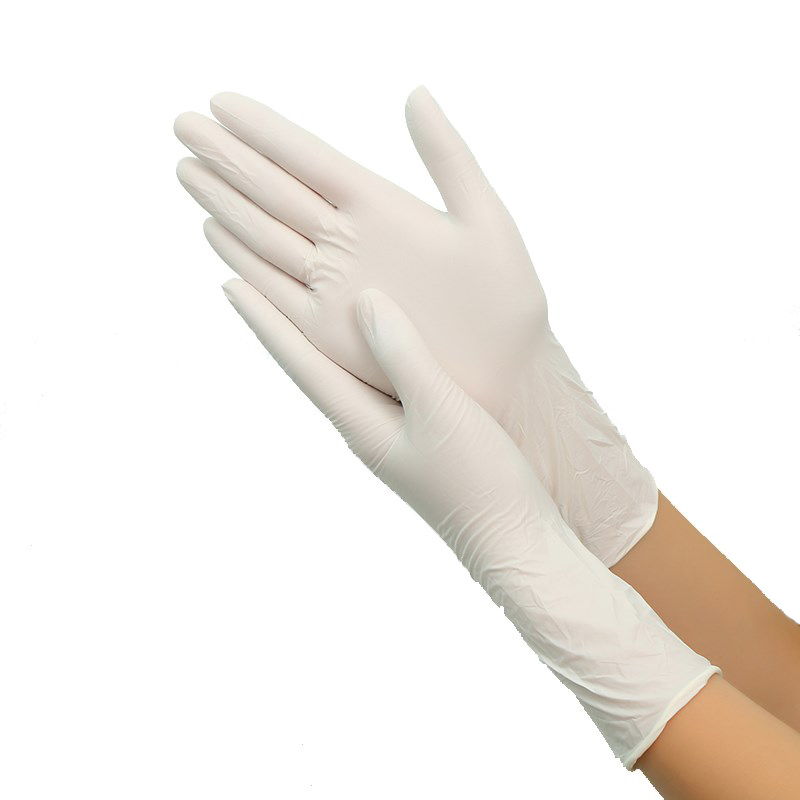 100 Stuks Wegwerp Handschoenen Witte Nitril Rubber Latex Handschoenen Voedsel Laboratorium Cleaning Plastic 12 Inch Lange Dikke Duurzaam Handschoenen