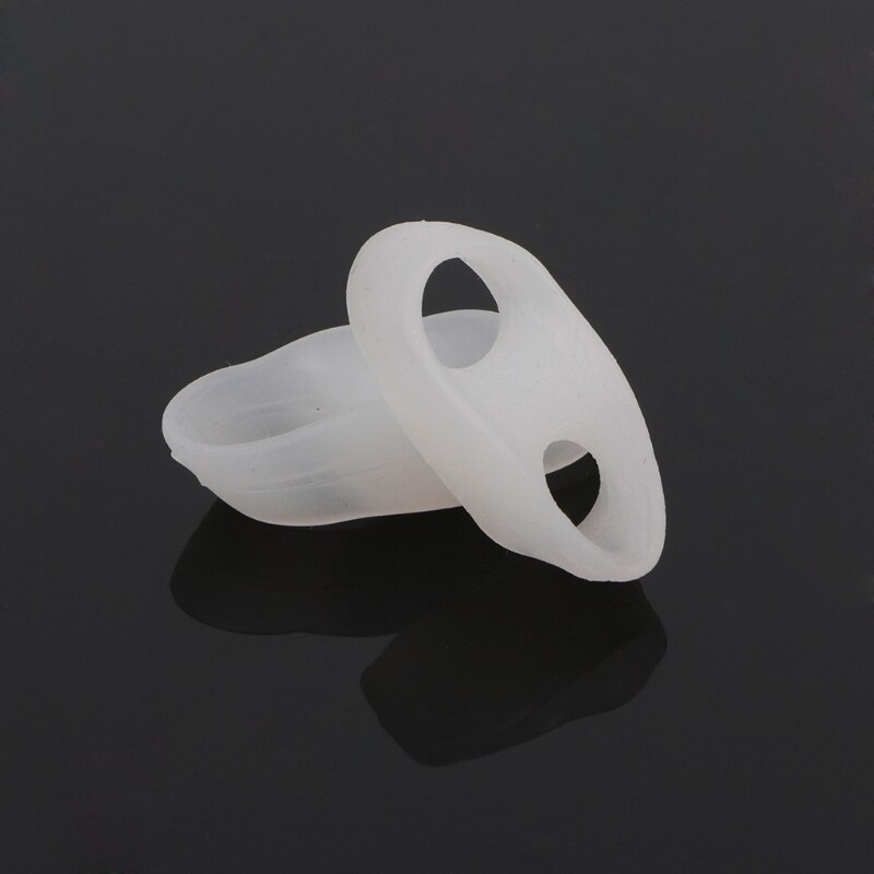 1 Pair Gel 2 Holes Orthotics Bunion Separators Tail Toe Straightener Stretchers #11