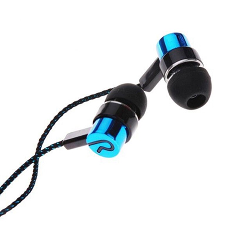 3.5mm in-ear oordopjes met draad, stereo gevlochten kabel, oordopjes, hoofdtelefoon voor iphone, samsung, kantoortelefoon, muziekbenodigdheden
