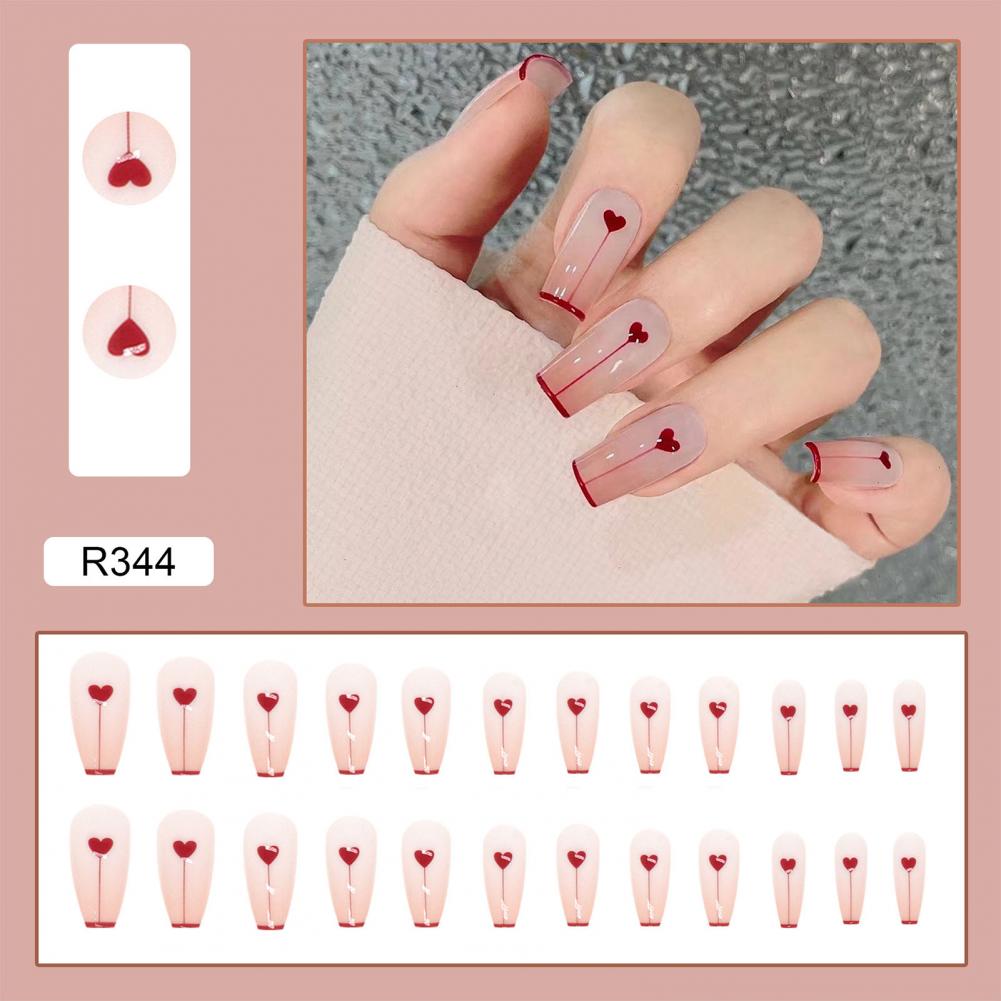Patch pour ongles en forme de cœur, pour Nail Art, Surface lisse, minimaliste
