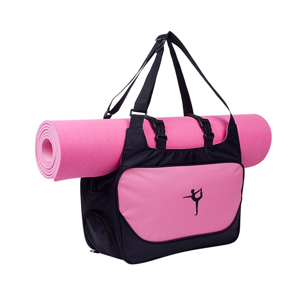 Outdoor Gym Zakken Waterdichte Nylon Mannen Vrouwen Training Fitness Reizen Yoga Mat Sport Workout Handtas Met Schoenen Compartiment: Bourgondië