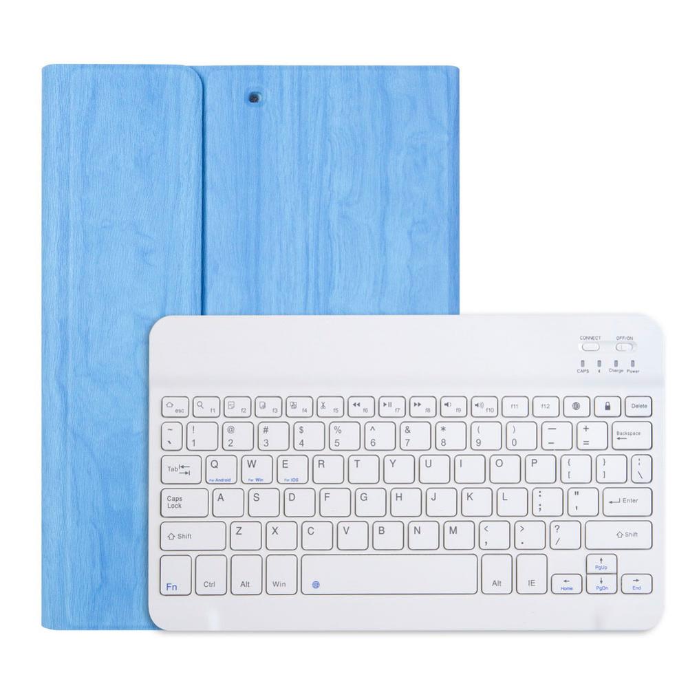 Bluetooth Wireless Keyboard Case for iPad 9.7'' Air 1 Air 2 Tablet Case Magnetic Smart Cover Keyboard Case Stand Cover: Light Blue