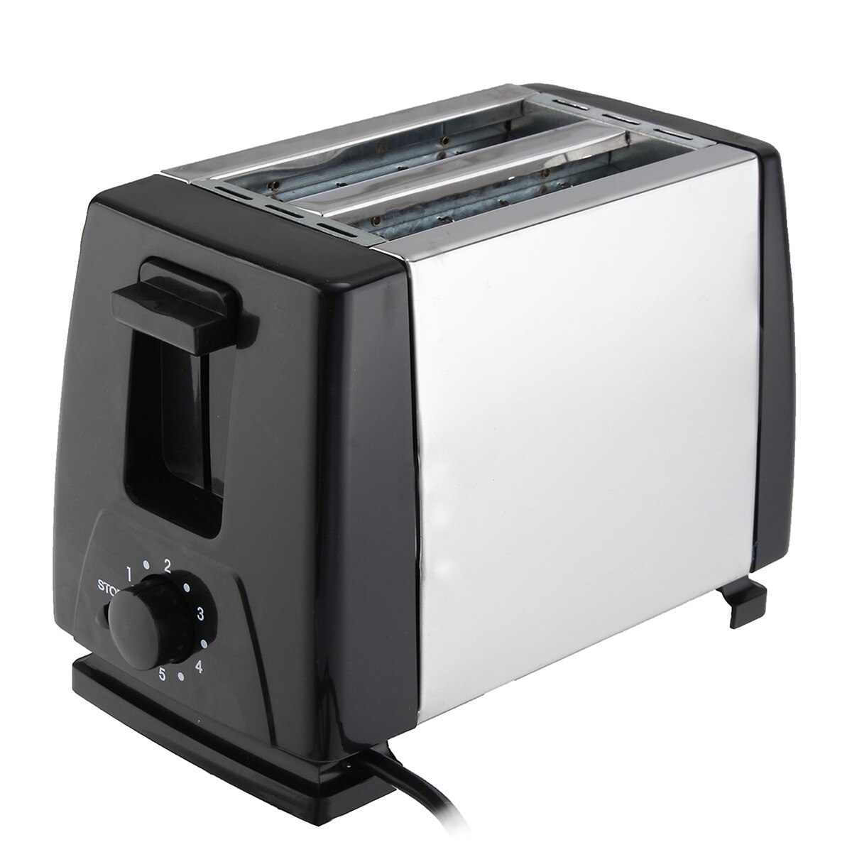 2 Slices Stainless Steel Toaster Automatic Fast Heating Bread Toaster Household Breakfast Maker 220V-230V 750W