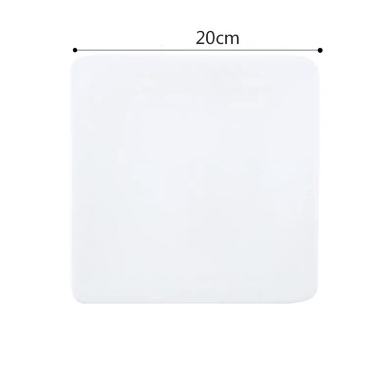 Ceramic Japanese Sushi Pizza Plate White Porcelain Cake Bread Tray Kitchen Dessert Plate Baking Tableware: 8 inch square