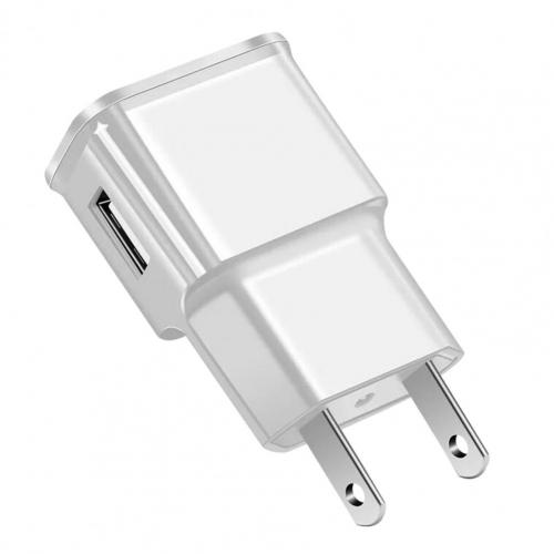 Praktische Abs Us/Eu Plug Breed Voltage Usb Opladen Adapter Voor Office:  White US Plug