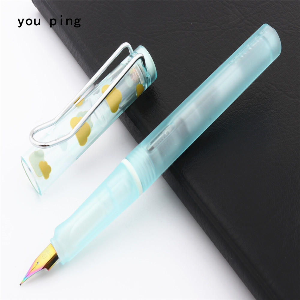 Neue auflistung 411 transparent Farben Büro Brunnen Stift Schüler Schule Schreibwaren Liefert tinte stift: D