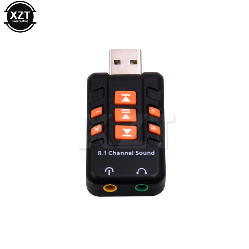 8.1 USB Stereo Audio Adapter External Channel Sound Card for Windows XP/2000/Vista/7 3D USB Audio Adapter for PC and Laptop