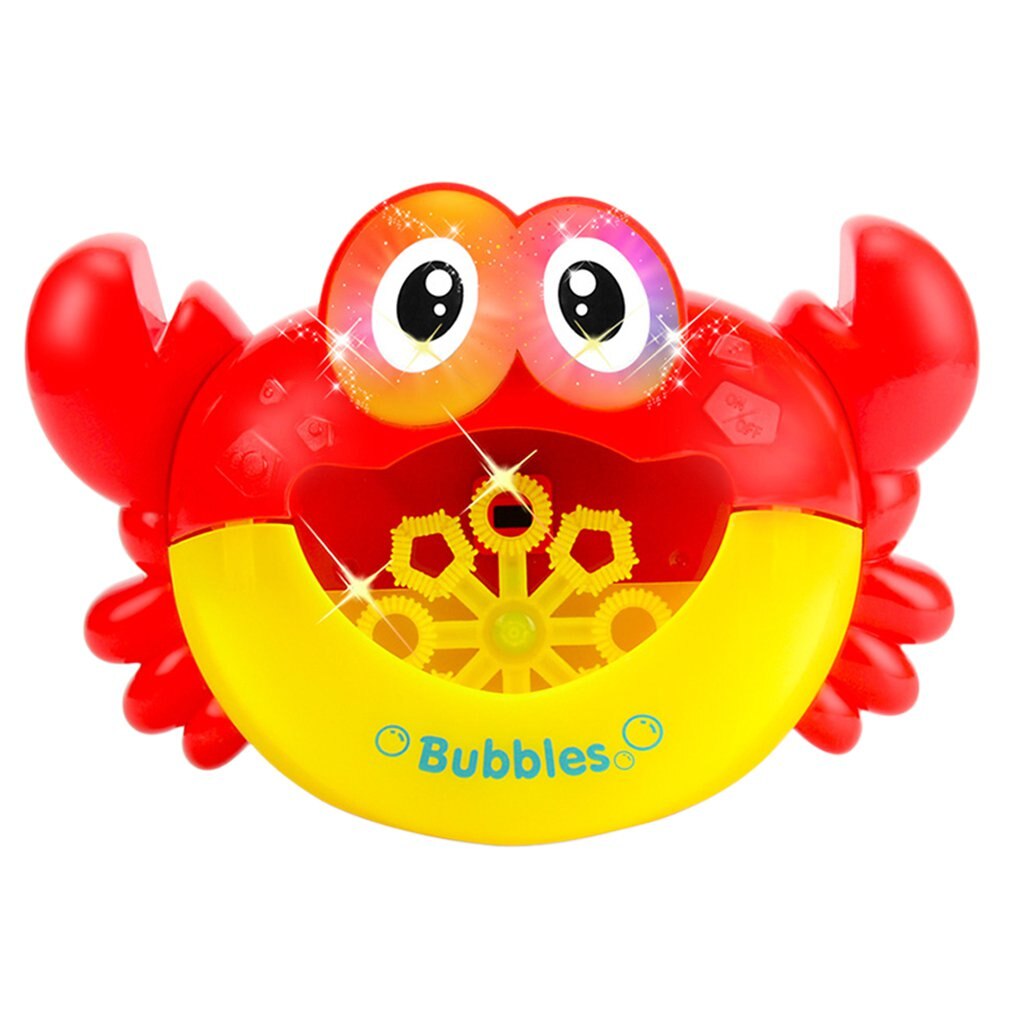Funny Music Crab Bubble Blower Machine Electric Automatic Crab Bubble Maker Kids Bath