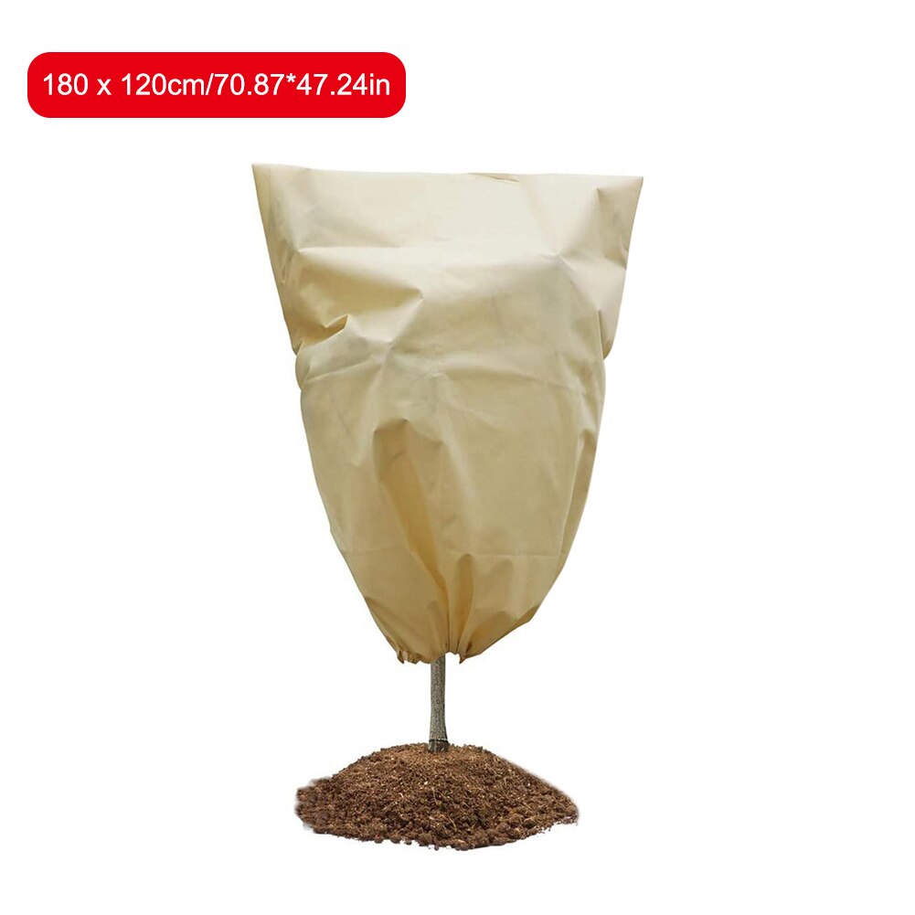 Outdoor Winter Garden Yard Shrub Potted Plant Anti Freeze Frost Protection Cover Bag Plant Cover Warm Cover Tree Shrub: 180X120cm