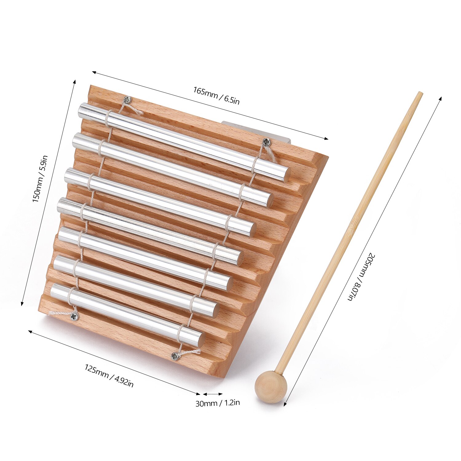 Table Chimes Portable Kids Music Enlightenment Percussion Instruments Wooden Percussive Chimes for Children Percussion toy