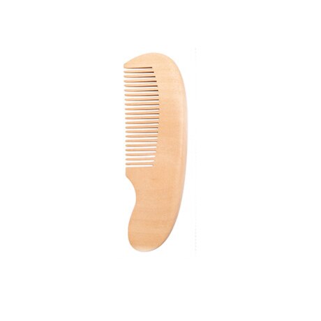 Baby Houten Kam Natuurlijke Houten Pasgeboren Natuurlijke Wol Haar Kam Baby Head Massager Draagbare Kinderen Baden Kam: Flat comb