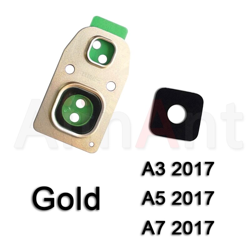 Aiinant Original Zurück Hinten Kamera Glas Objektiv Ring Abdeckung Für Samsung Galaxy A3 A5 A7 A310 A510 A710 mit Aufkleber: A320 Gold