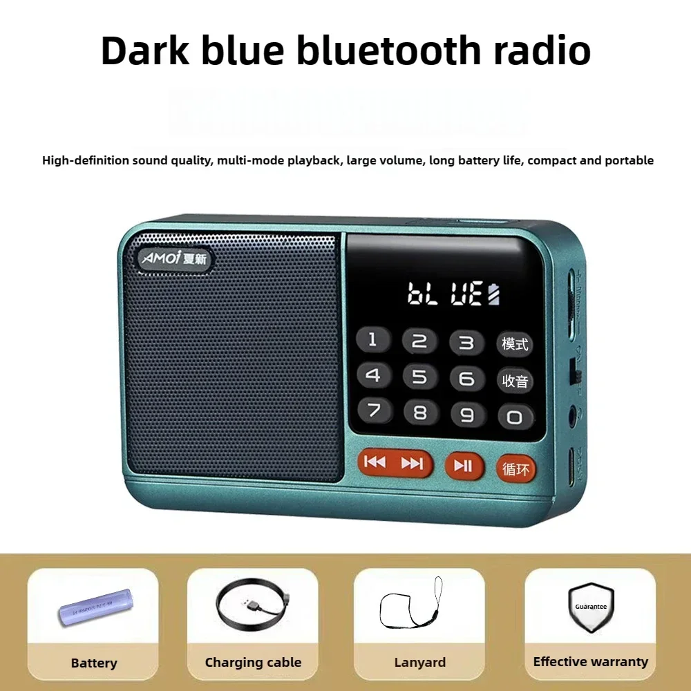 Radio Fm Dab Radios Portable Portátil Receiver Small Emergency Recargable Ham Bluetooth Sound Box Kuchenne Am Fm Mini Vintage: green
