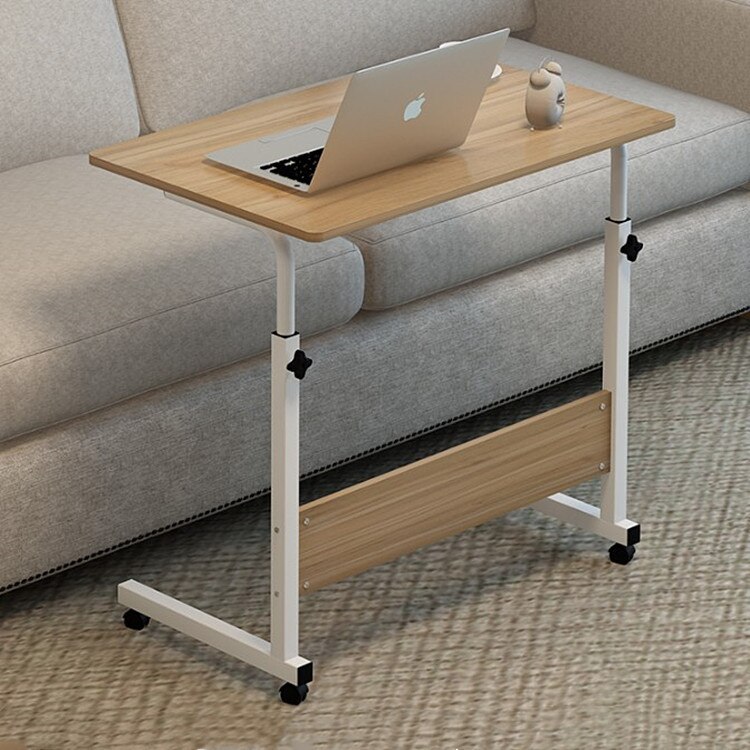 80x40CM Computer Table Height Adjustable Portable Laptop Desk Rotate Laptop Bed Table Can be Lifted Standing Desk