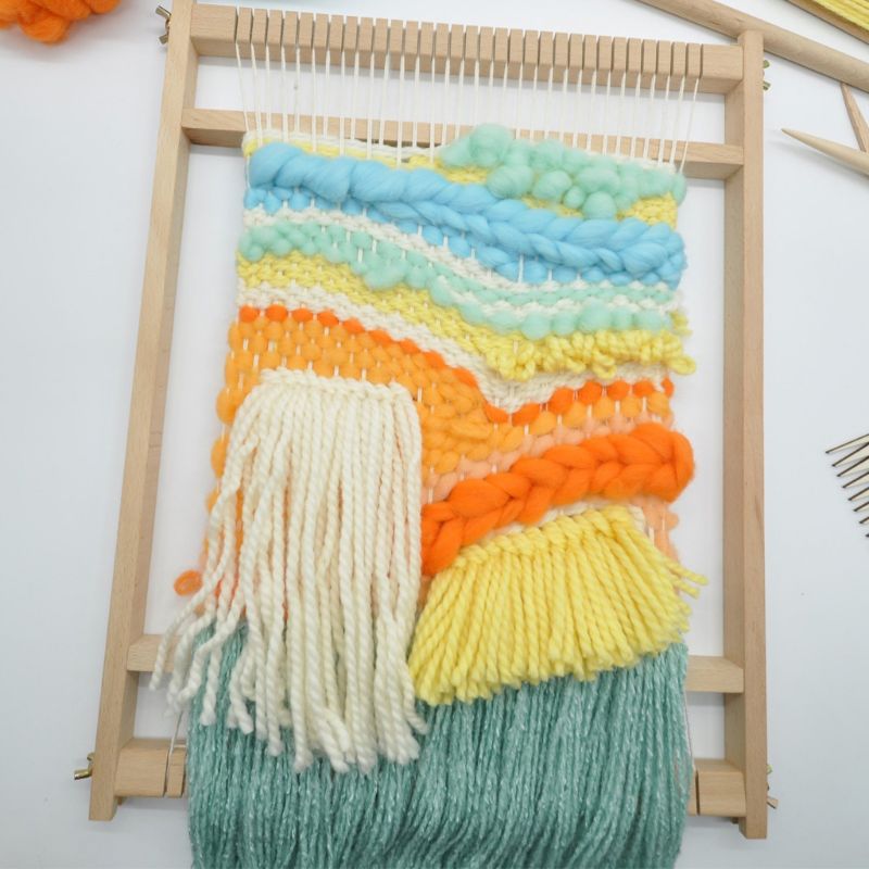 Houten Weefgetouw Craft Diy Hand Breien Tapestry Hand-Gebreide Machine Kit Voor Beginner