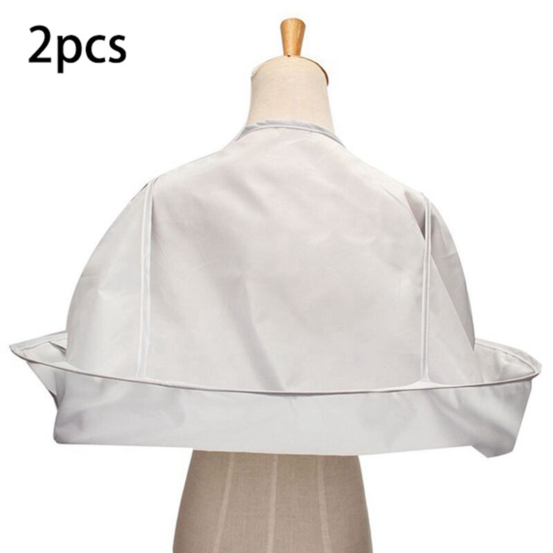 2 Piece Salon Barber Gown Cloth Hair Cutting Cloak Umbrella Hairdressing Cape Home Use Shawl Apron