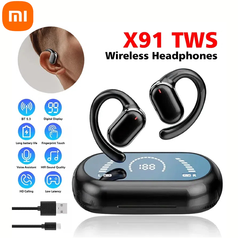 Bezprzewodowe słuchawki Xiaomi X91 Bluetooth 5.3 nauszne słuchawki HIFI wysokiej jakości z mikrofonem słuchawki sportowe