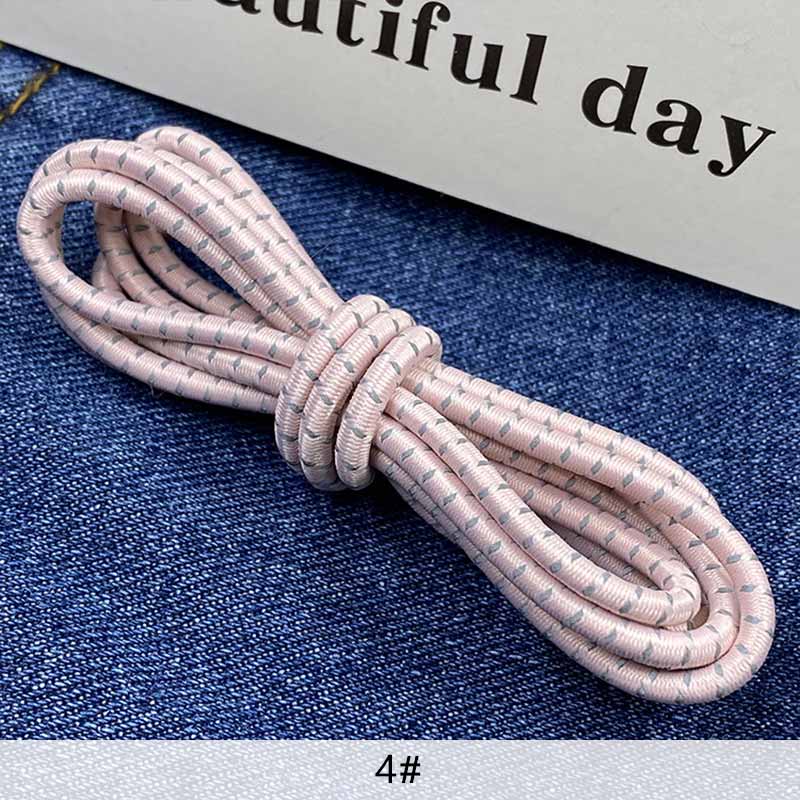 Cuerda Elástica reflectante de látex de 3mm, banda elástica luminosa para mochila de montañismo, cinturón decorativo, accesorios de ropa DIY: 4