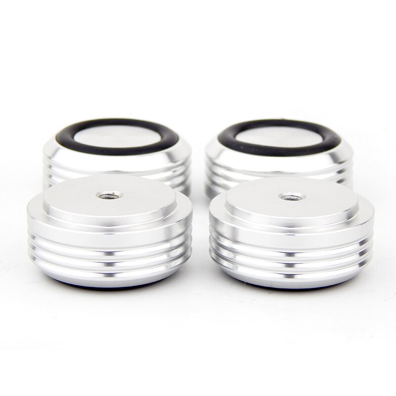 Aluminum foot pad for hifi amplifier Speaker chassis Machine feet Mats Pads 4PCS Diameter 30mm height 13mm Power amplifier feet