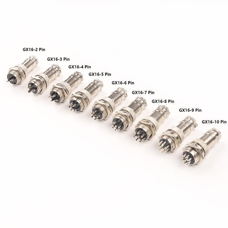 1Set GX16 Moer Type Mannelijke &amp; Vrouwelijke Elektrische Connector 2/3/4/5/6/7/8/9/10 Pin 16Mm Luchtvaart Socket Plug Draad Panel Connectors