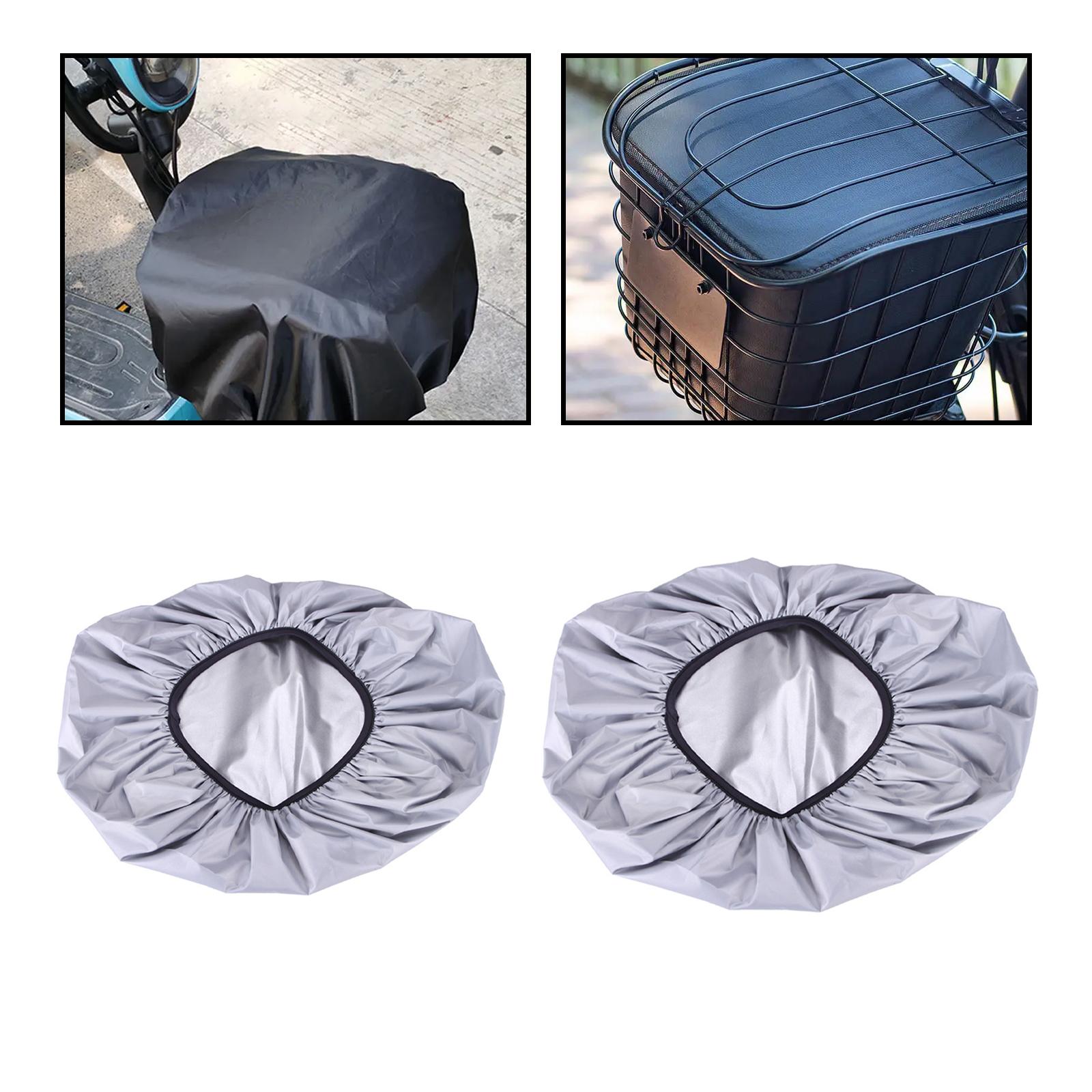 Bicycle Basket Waterproof Cover Bike Basket Rain Cover Water Resistant for Electric Bike Motorcycle Traveling Tricycles Riding